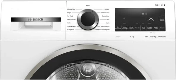 BOSCH WQG244C1TR 9 KG ISI POMPALI KURUTMA MAKİNESİ - 3