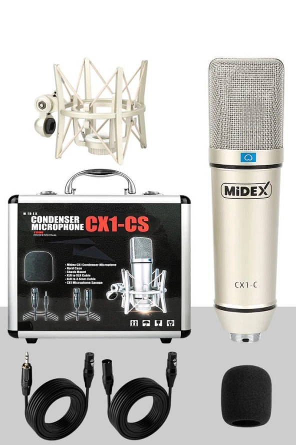Stüdyo Kayıt Seti - GLX-700 Ses Kartı + CX1-C Mikrofon + Kulaklık - 3