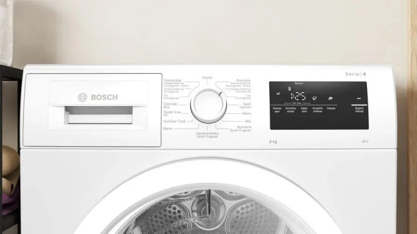 BOSCH WTH22200TR 8KG BEYAZ A++ KURUTMA MAKİNESİ - 2