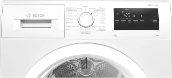 BOSCH WTH22200TR 8KG BEYAZ A++ KURUTMA MAKİNESİ - 3