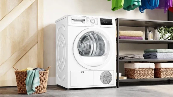 BOSCH WTH22200TR 8KG BEYAZ A++ KURUTMA MAKİNESİ - 5