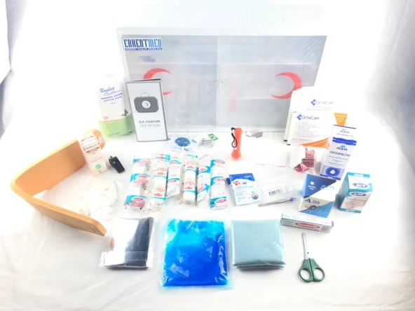 ERKENTMED PLASTİK ECZA DOLABI DUVAR TİPİ İÇİ DOLU (STANDART SET İÇERİK) - 3