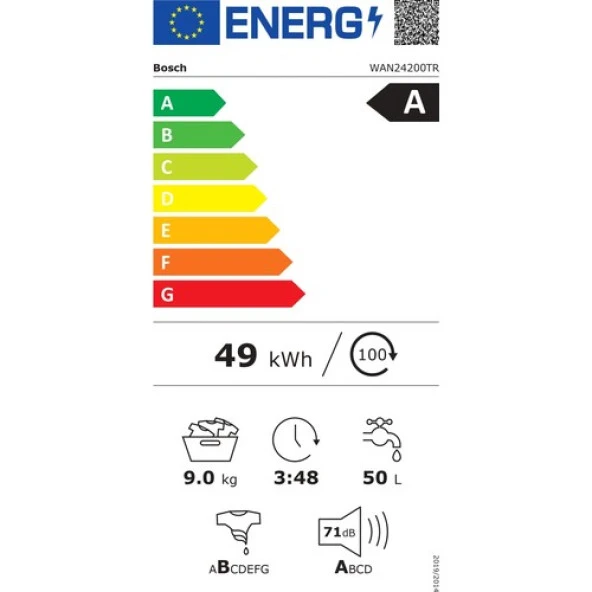 BOSCH WAN24200TR 9KG 1200 DEVİR ÇAMAŞIR MAKİNESİ - 5