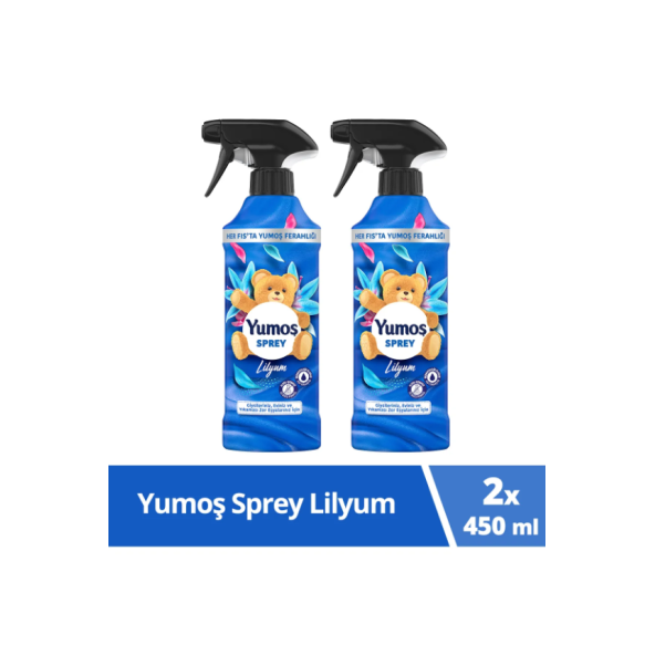 Yumoş Sprey Yıkaması Zor Eşyalar Için Lilyum 450 ml 2 Adet