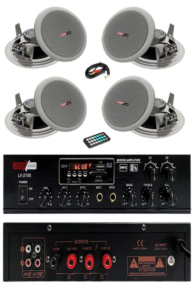 Lastvoice Middle Paket-1 Tavan Hoparlörü ve Anfi Ses Sistemi (ANFİ + 4 HOPARLÖR) ürün görseli