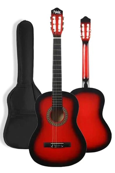 Midex CG-36RD Kaliteli 36 İnç 3/4 Juniur Çocuk Gitarı 8-12 Yaş Arası (Çanta Askı Capo Nota Sticker Pena Metod) - Resim 2