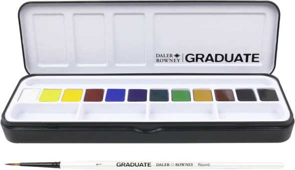 Daler-Rowney Graduate Suluboya - Yarım Tava - 12li Set - YENİ