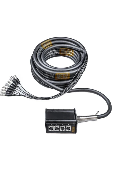 Hepa Merz Stage-8C-20M 8 Kanal 20 Metre Multicore Kablolu Hazır Stage Box - Resim 3