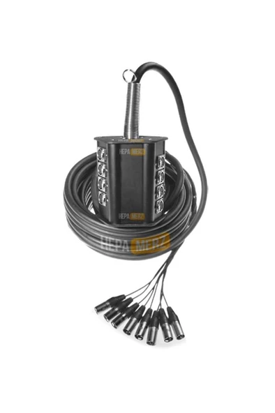 Hepa Merz Stage-8C-20M 8 Kanal 20 Metre Multicore Kablolu Hazır Stage Box - Resim 2