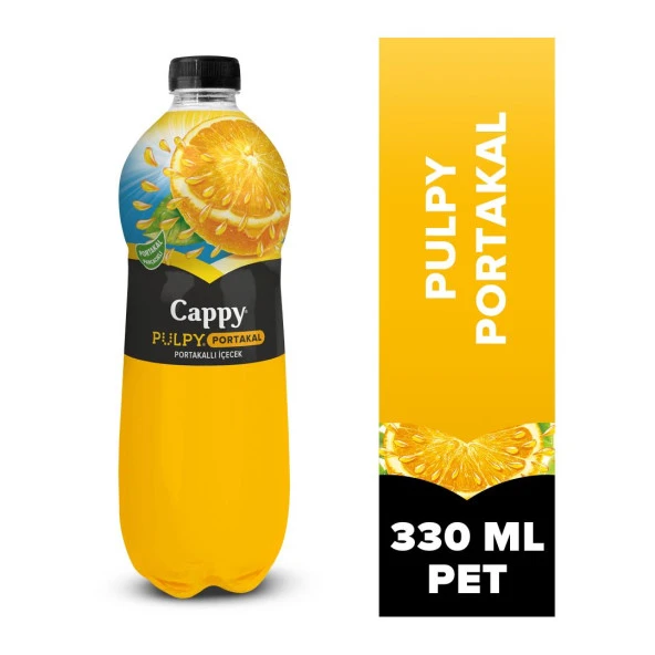 Cappy Pulpy 330 ml 12'li Paket Portakal Meyve Suyu