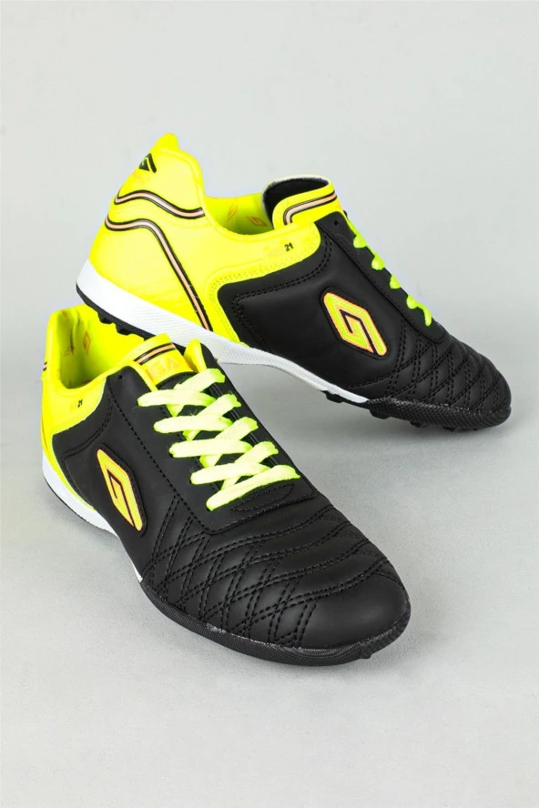 Dugana Mk1902 Siyah Sarı Erkek Halı Saha Ayakkabısı - 2