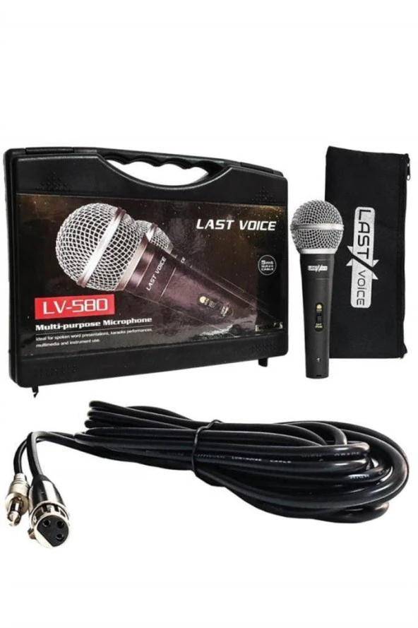 Lastvoice School Paket-4 Okul Tören Ses Sistemi Full Set (Hoparlör Anfi Mikrofon Stand) - 7