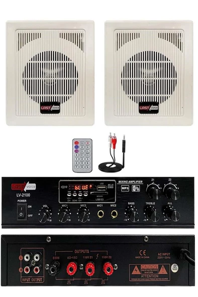 Lastvoice Eko Paket-1 Anfi ve Duvar Hoparlör Ses Sistemi Paketi ürün görseli