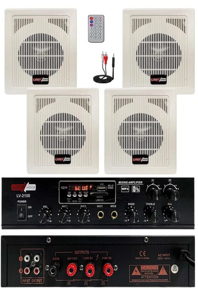 Lastvoice Eko Paket-2 Anfi ve Duvar Tipi Hoparlör Ses Sistemi Paketi ürün görseli