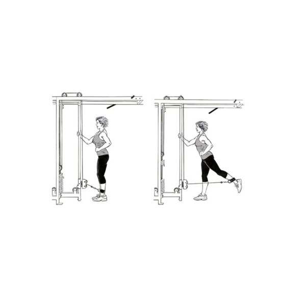 Spor Byfit Ayak Bilek Kayışı D-Ring Fitness Ağırlık Çekiş Aparatı - KIRMIZI - SİYAH - 4