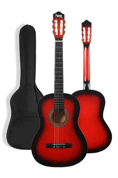 Midex CG-34RD Kaliteli 34 İnç 1/2 Juniur Çocuk Gitarı 4-8 Yaş Arası (Çanta Capo Nota Sticker Askı Pena Metod) - Resim 2