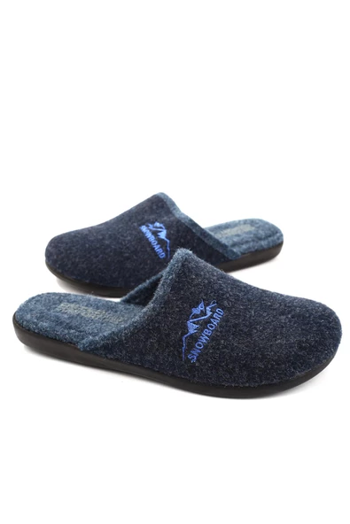 Gezer 15337 Erkek Kışlık Çıkarılabilir Keçe Taban Ev Halı Terliği - 3