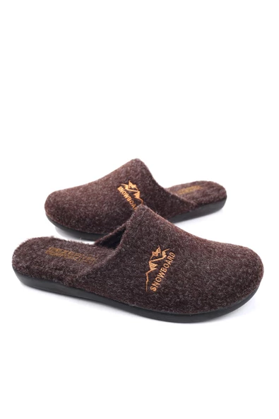 Gezer 15337 Erkek Kışlık Çıkarılabilir Keçe Taban Ev Halı Terliği - 2