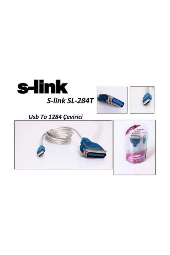 S-LINK SL-284T USB TO IEEE1284 PARALEL YAZICI ÇEVİRİCİ