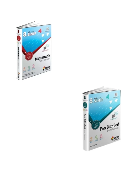 LGS 8.Sınıf Matematik Fen Bilimleri 3 adım Soru Bankası