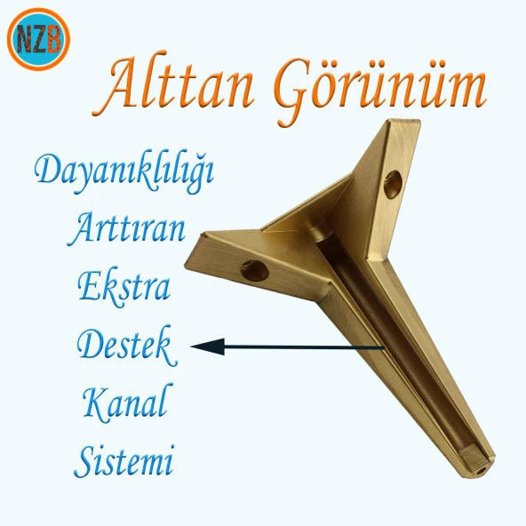 Mobilya Kanepe Sehpa TV Ünitesi Baza Koltuk Ayağı Çekyat Renk Sarı Eskitme 15 cm Ayak - Resim 4