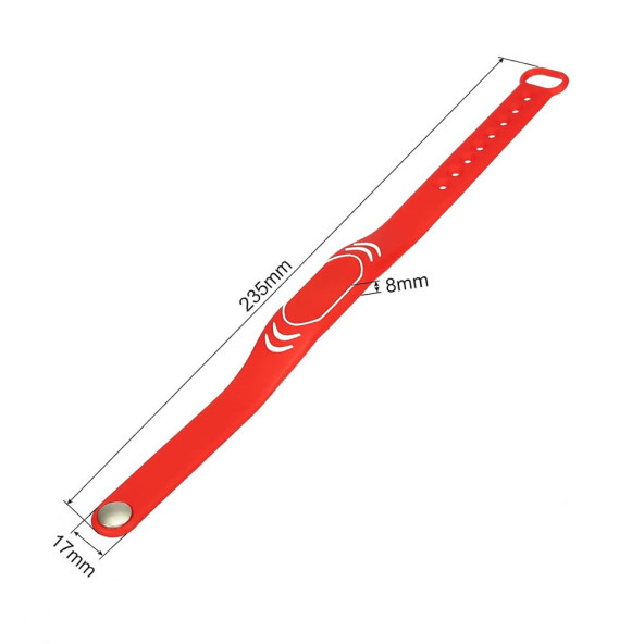 125KHZ RFID Rfid Manyetik Bileklik Su geçirmez Silikon Proximity Göstergeç 125 Khz Kapı Geçiş - 8