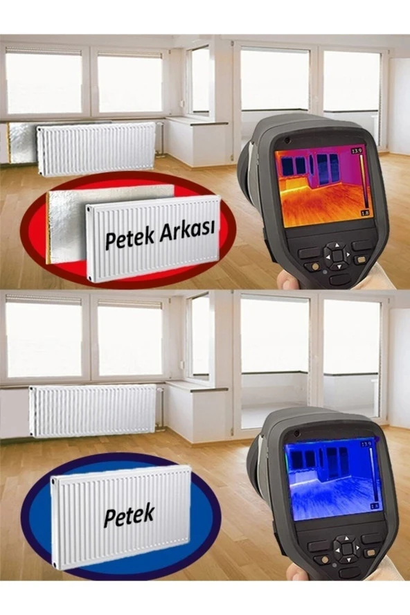 5 mm Isı Yalıtım Levhası Petek Arkası Kalorifer Arkası Isı Izalasyon Levhası - 6 Ad