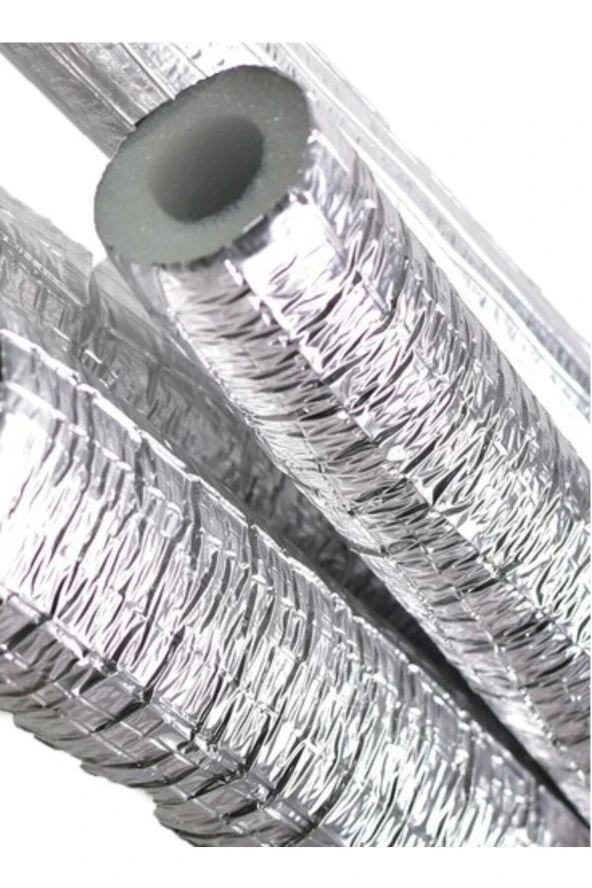 Alüminyum Folyo Kaplı Polietilen Yalıtım Borusu 1/2 İnc (5 METRE) - Resim 2