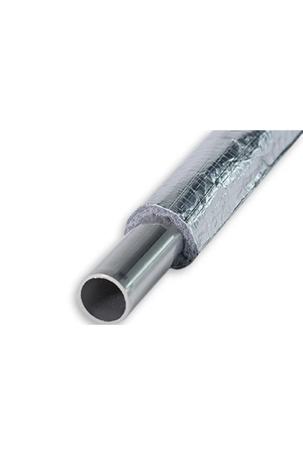 Alüminyum Folyo Kaplı Polietilen Yalıtım Borusu 1/2 İnc (5 METRE) - Resim 3