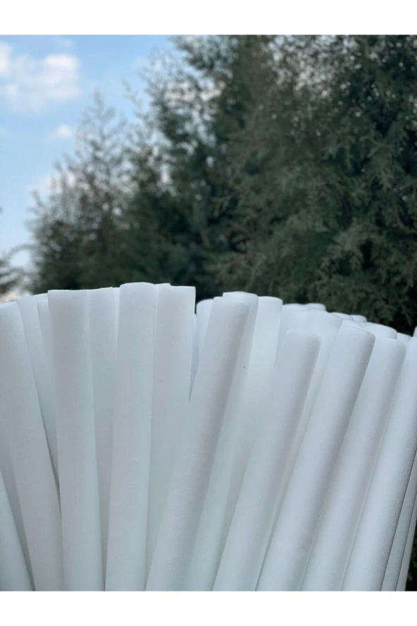 10 Adet Beyaz Renk Yüzme Makarnası, Deniz Ve Havuz Makarnası, Köpük Sosis