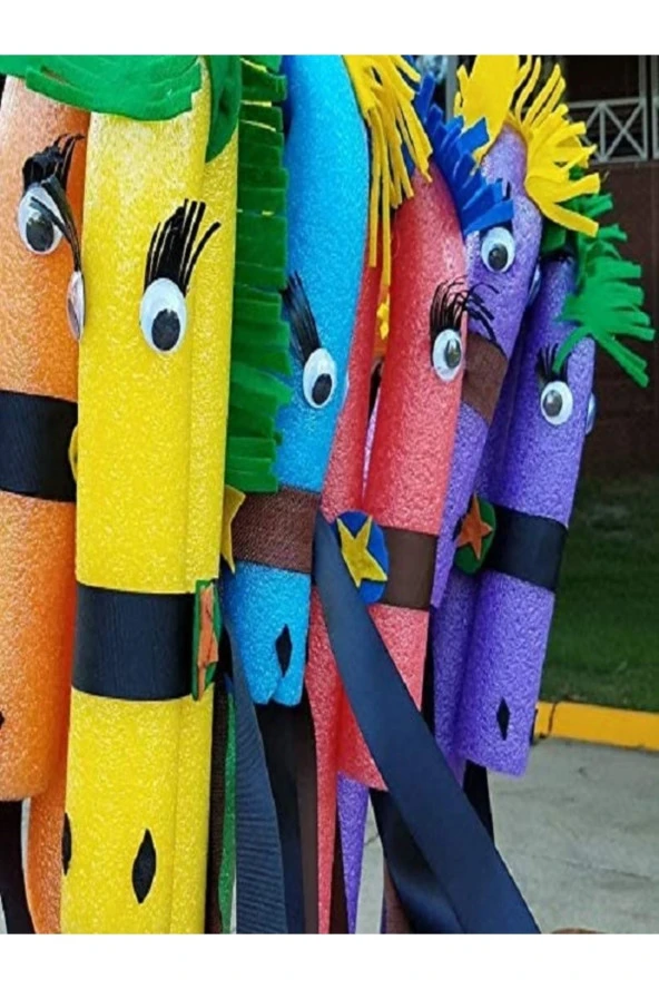 40 Adet Yüzme Deniz Havuz Yüzme Makarnası Sosis - Resim 2