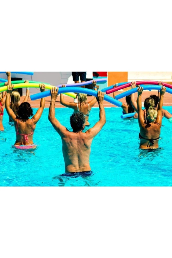 40 Adet Yüzme Deniz Havuz Yüzme Makarnası Sosis - Resim 3