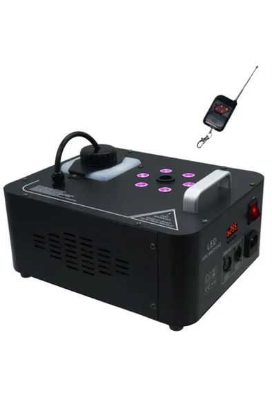 Quenlite Volcano-2000 DMX Sis Makinası 2000 Watt LED Işıklı ve Uzaktan Kumandalı - 2