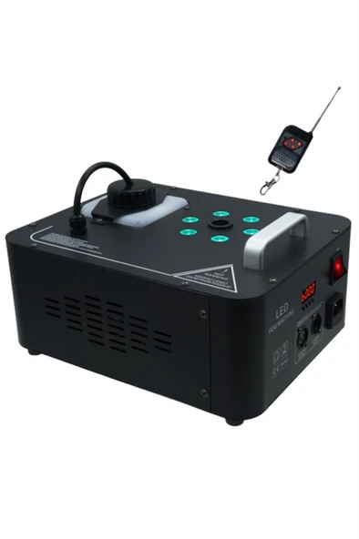 Quenlite Volcano-2000 DMX Sis Makinası 2000 Watt LED Işıklı ve Uzaktan Kumandalı - Resim 4