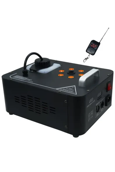 Quenlite Volcano-2000 DMX Sis Makinası 2000 Watt LED Işıklı ve Uzaktan Kumandalı - 3