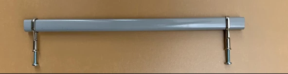 Dolap Askı Borusu Gri+2 Flanş Tüm Ölçüler Tüm Markalara Uyumlu - 2