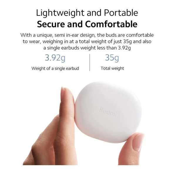 Xiaomi Redmi Buds 4 Lite Bluetooth Kulaklık Siyah - 5