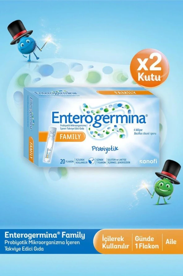 Enterogermina Family 5Ml x 20 Flakon - 2 ADET -SKT:05/2025