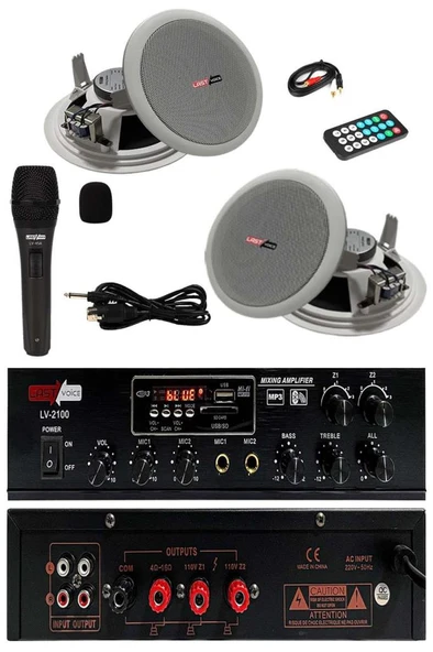 Lastvoice Medium-1 Tavan Hoparlör ve Anfi Ses Sistemi Paketi ürün görseli