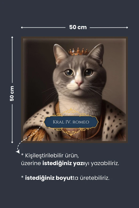 Lady Smoke Kedi Poster, Yüksek Çözünürlüklü Baskı Poster, Gri Kedi, Akıllı Kağıt, Yapay Zeka Tasarım - Resim 4