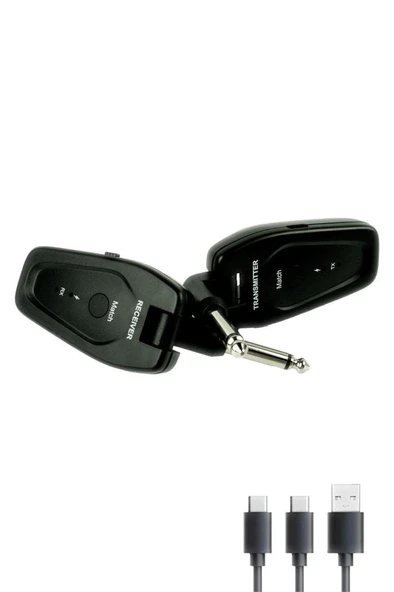 Midex EMX-112 Kablosuz Enstrüman Mikrofonu 6.35mm Alıcı ve Verici Wirelles Mikrofon - Resim 2