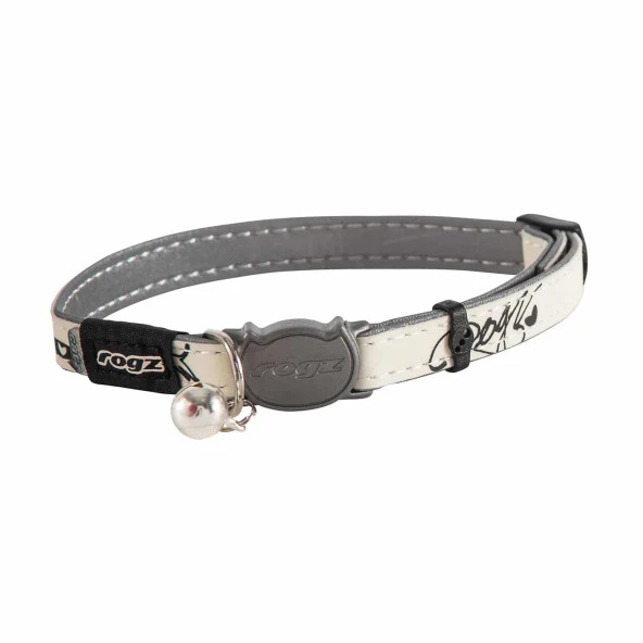 Rogz Catz GlowCat Halsband S Zwart Jumping Cat-SMALL