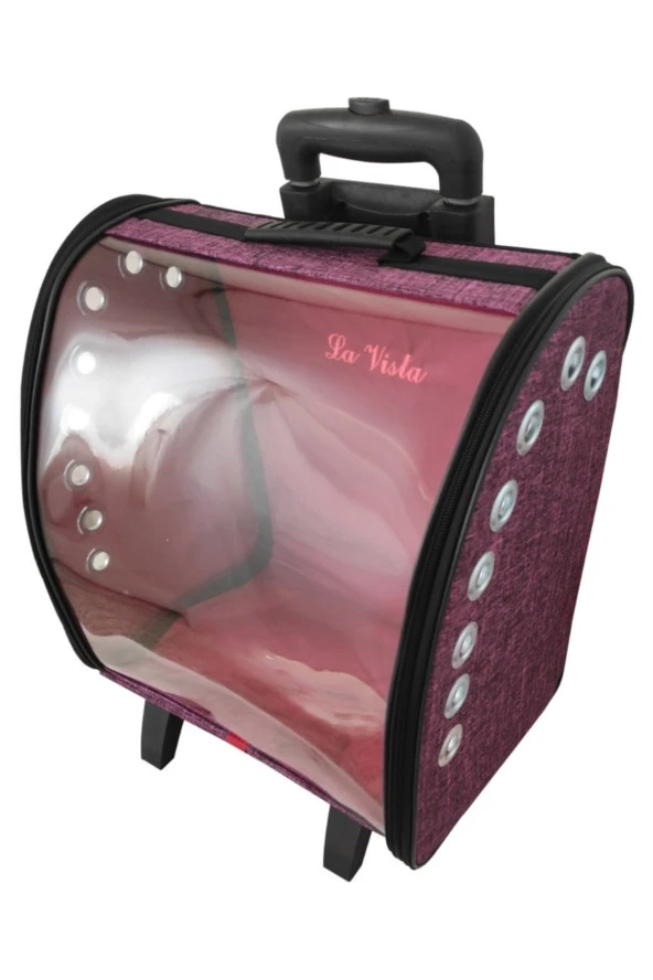 Volmin Petshop Kedi Köpek Tekerlekli Valiz 36x27x41h ürün görseli