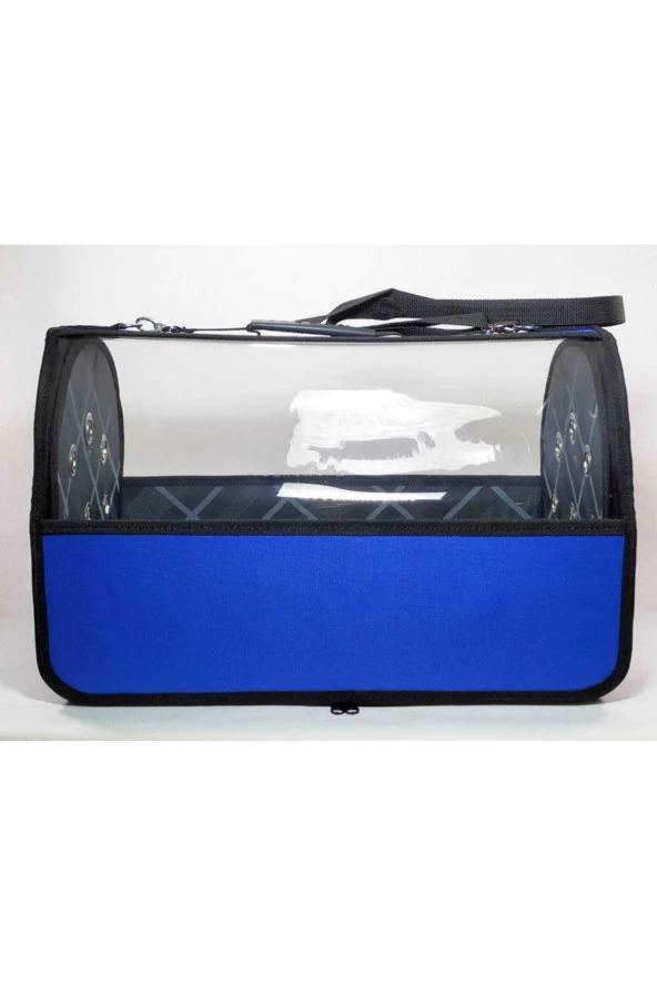Mavi Flybag Şeffaf Kedi Köpek Taşıma Çantası - Resim 3