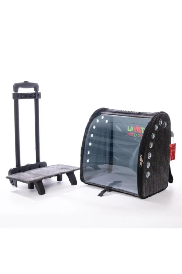 Volmin Petshop Kedi Köpek Tekerlekli Kale Valiz 36x27x41h ürün görseli