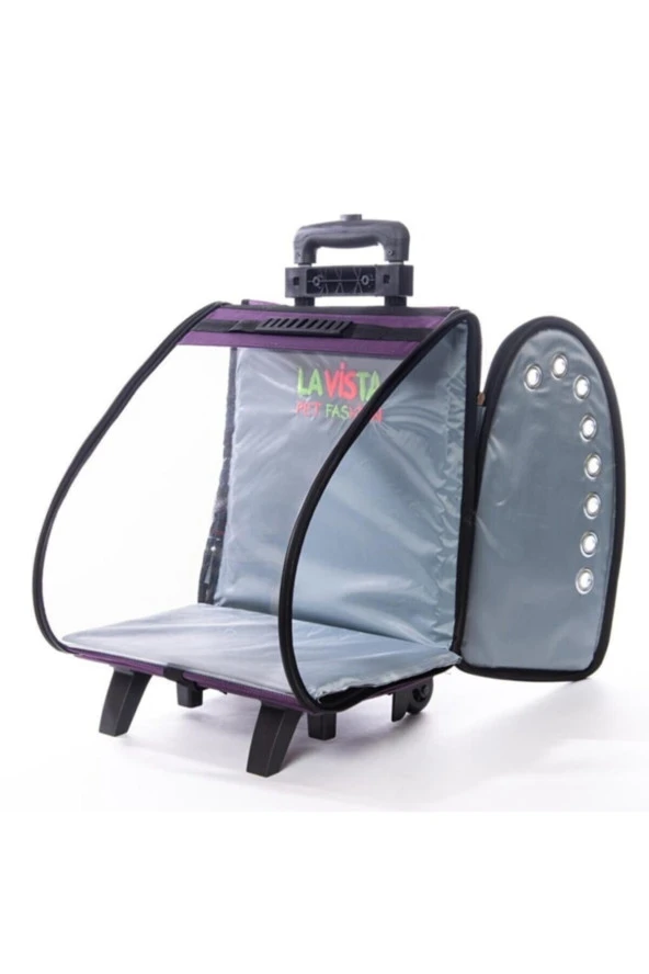 Volmin Petshop Kedi Köpek Tekerlekli Kale Valiz 36x27x41h ürün görseli