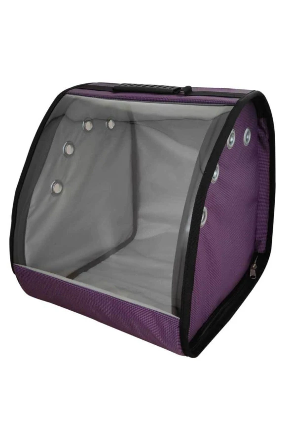 Sumo Şeffaf Kedi Köpek Taşıma Çantası "mor" ürün görseli
