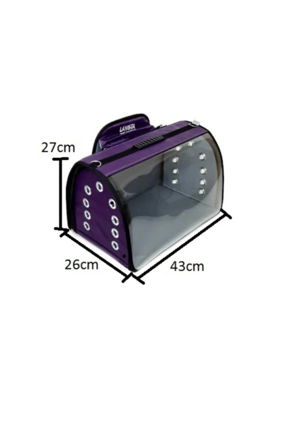 Tomris Mor Pet Taşıma Sırt Çantası 43x27x26 ürün görseli