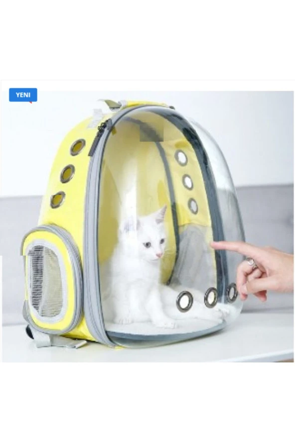 Astronot Pet Taşıma Çantası Sarı ürün görseli