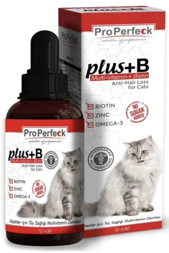 Pro Perfeck Plus B Kediler Için Tüy Sağlığı Damlası 50 ml